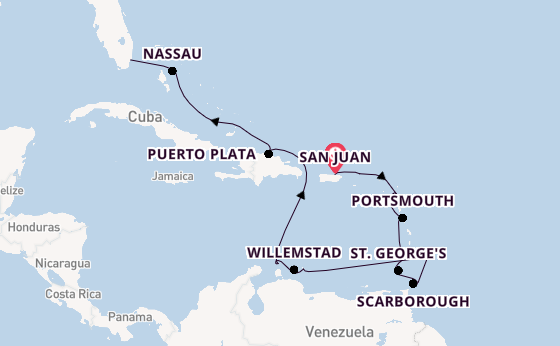 Caribbean from San Juan, Puerto Rico with the Azamara Quest