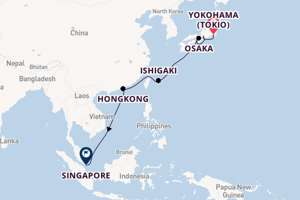 Japan vanaf Yokohama (Tokio), Japan met de Navigator of the Seas®