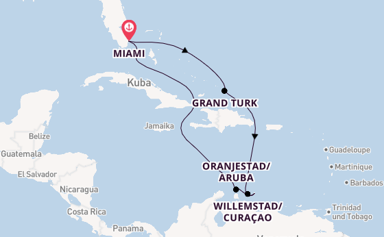 Karibik ab Miami auf der Queen Elizabeth
