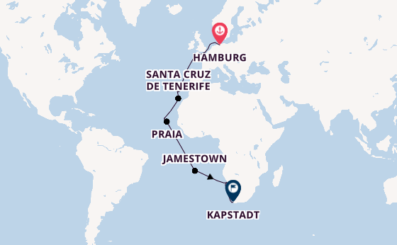 Portugal ab Hamburg auf der Artania