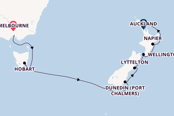Australia and New Zealand from Melbourne, Australia with the Silver Nova