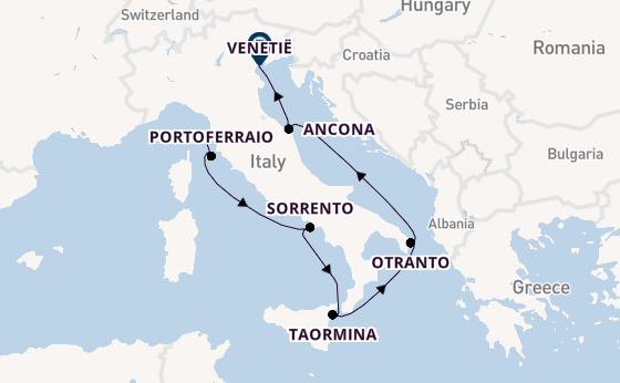 Westelijke Middellandse Zee vanaf Livorno (Florence), Italië met de Le Boréal