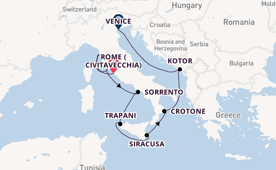 Western Mediterranean from United Kingdom with the Azamara Onward
