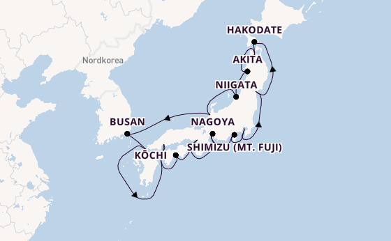 Japan ab Tokio, Japan auf der Norwegian Jade