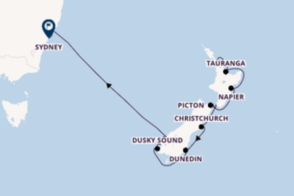 Cruise naar Sydney via Doubtful Sound