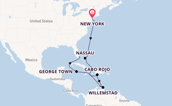 Caribbean from New York with the Seven Seas Grandeur