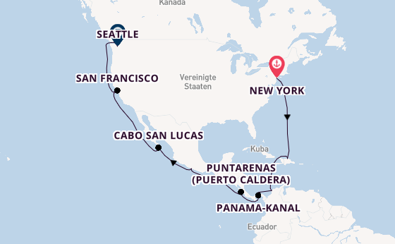 Mittelamerika ab New York auf der Norwegian Bliss