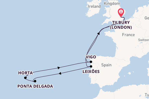 16 day journey on board the Ambience from Tilbury (London)