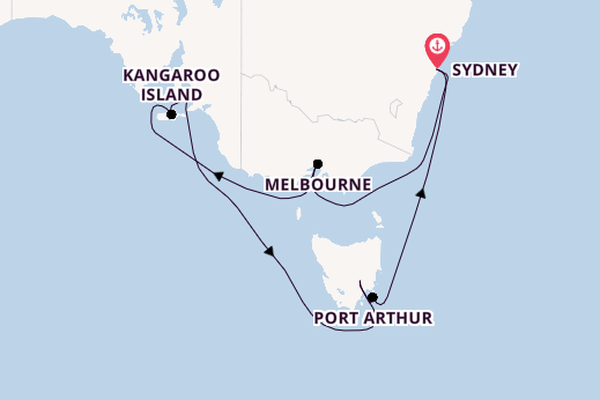 Australia from Sydney, Australia with the Crown Princess