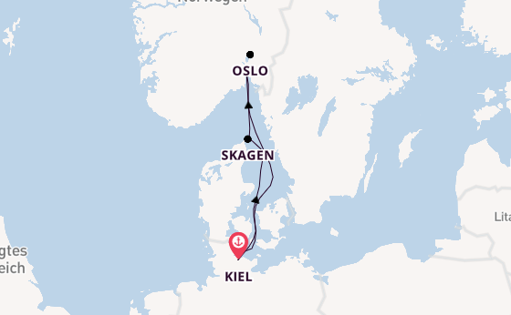 Kurzreise nach Oslo & Skagen ab Kiel