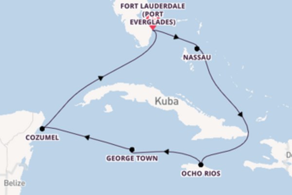 Eindrucksvolle Reise nach Fort Lauderdale (Port Everglades)