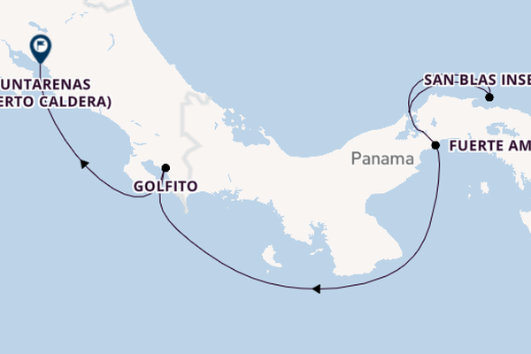Mittelamerika ab Colón, Panama auf der Le Lapérouse