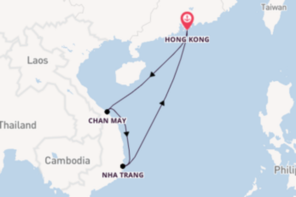 China From Hong Kong with the Spectrum of the Seas