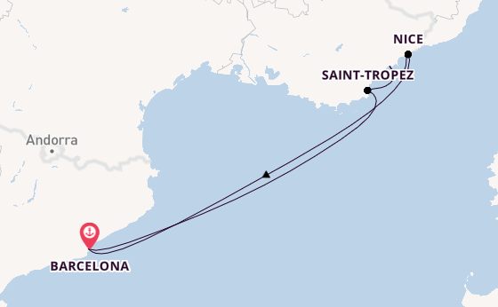 Western Mediterranean from Barcelona, Spain with the Azamara Journey