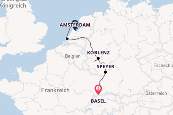 Kreuzfahrt mit der Amadeus Cara nach Amsterdam