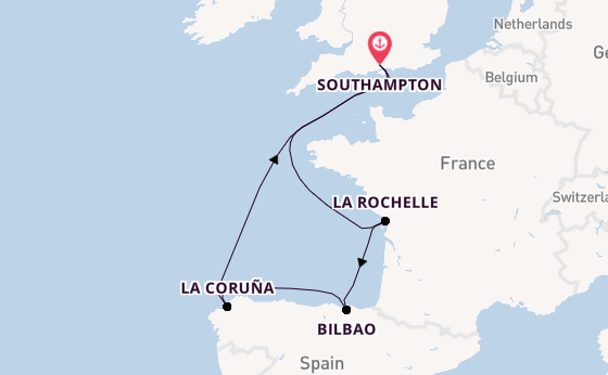 British Isles from Southampton, England with the MSC Meraviglia
