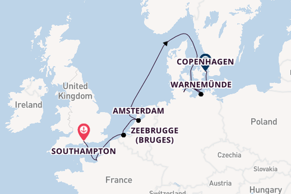 England from Southampton, England with the Norwegian Sun