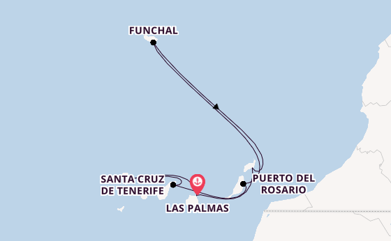 Kanarische Inseln ab Las Palmas, Gran Canaria auf der MSC Fantasia