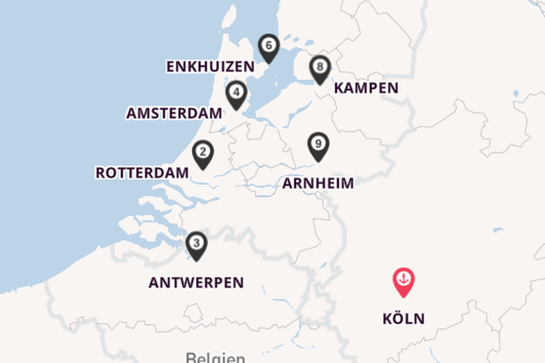 Ijssel ab Köln, Deutschland auf der MS VistaBaroness