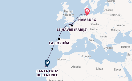 Canarische Eilanden vanaf Hamburg, Duitsland met de Mein Schiff Relax