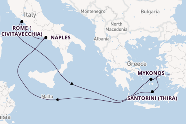 Mediterranean From Kuşadası with the MSC Divina