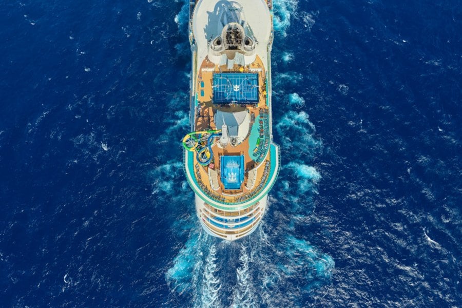 Mediterranean Sea from Ravenna, Italy with the Explorer of the Seas