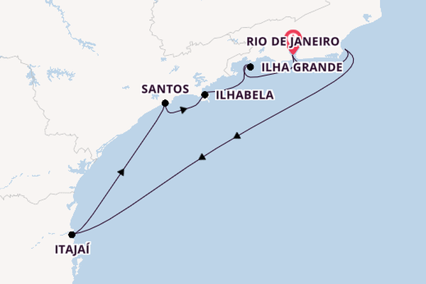 Brazil from Rio de Janeiro, Brazil with the MSC Sinfonia
