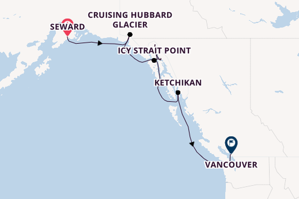 Alaska & West Canada from Seward, Alaska, USA with the Celebrity Summit