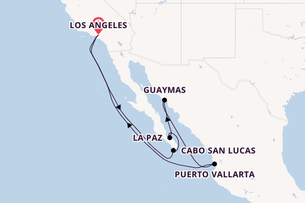 Mexican Riviera from Los Angeles, California, USA with the Grand Princess