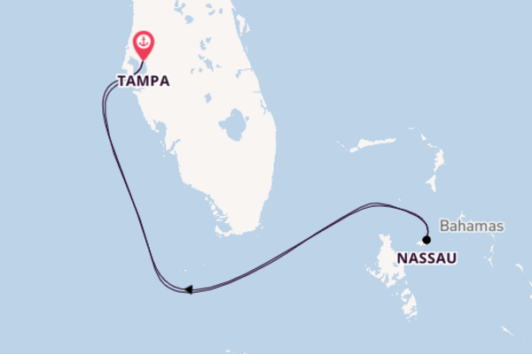 In 6 Tagen nach Tampa über Nassau