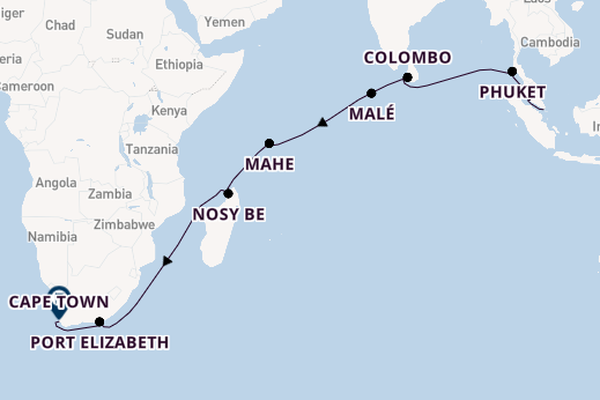 South East Asia from Singapore, Singapore with the Seven Seas Explorer