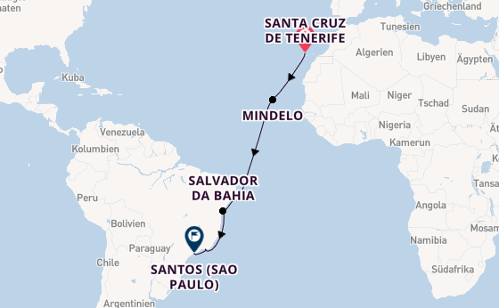 Costa Diadema - Drei Reiseerlebnisse, eine Route: Strand, Seetage und São Paulo