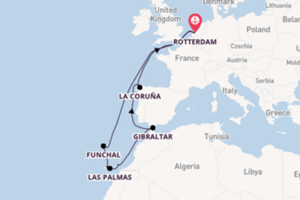 15daagse cruise naar Las Palmas