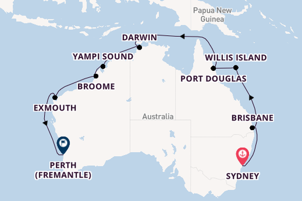 Australia from Sydney, Australia with the Grand Princess