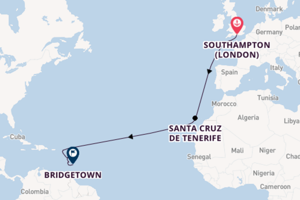 Britannia  15  Southampton (London)-Bridgetown