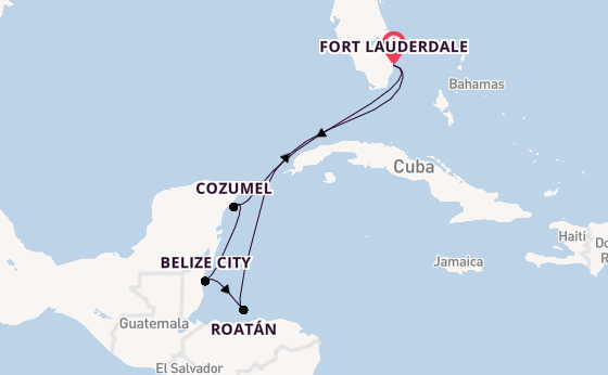 Westelijke Caraïben vanaf Fort Lauderdale, Verenigde Staten met de Star Princess