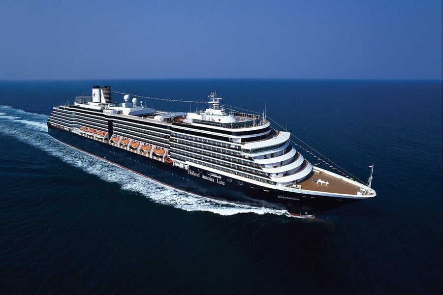 at sea
