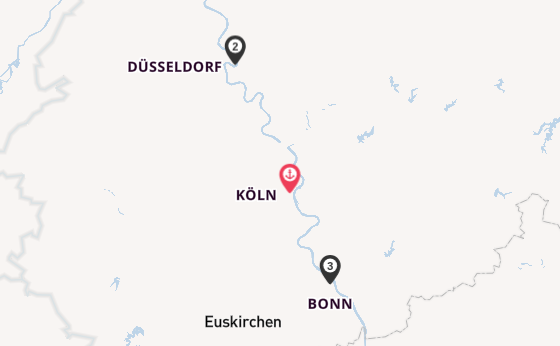 Rhein ab Köln, Deutschland auf der A-ROSA SILVA