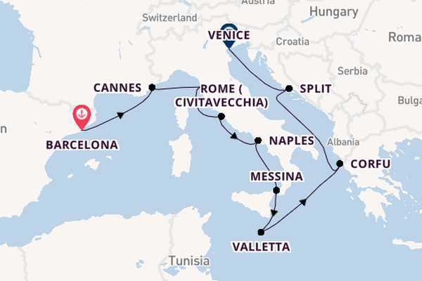 Western Mediterranean from Barcelona with the Norwegian Escape