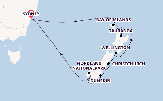 Neuseeland ab Sydney auf der Royal Princess
