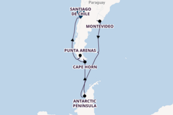 Voyage from Buenos Aires to Santiago de Chile via Montevideo
