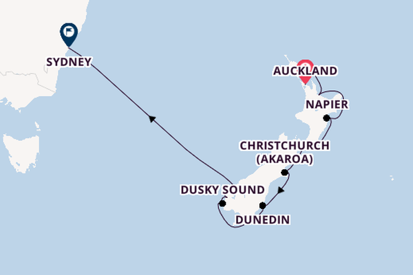 New Zealand from Auckland, New Zealand with the Celebrity Edge