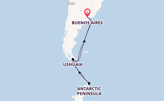 Argentina from Buenos Aires, Argentina with the Scenic Eclipse II