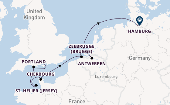 Verenigd Koninkrijk vanaf Southampton (Londen), Engeland met de Seabourn Quest