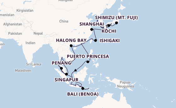 Südostasien ab Hongkong, China auf der Seven Seas Explorer