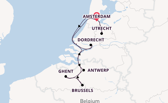 Western Europe from Amsterdam, Netherlands with the AmaPrima