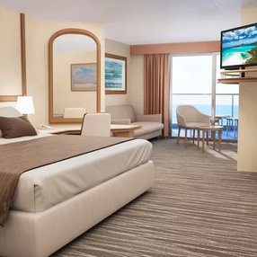 Come aboard the undefined and discover one of 48 cabin categories on a total of 12 decks that can accommodate 2600 passengers. Choose your dream cabin and feel at home on board the undefined!