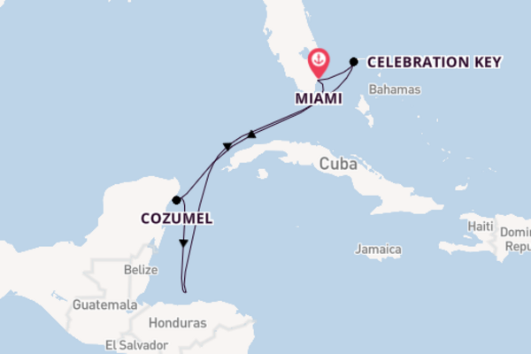 Western Caribbean from Miami with the Carnival Magic