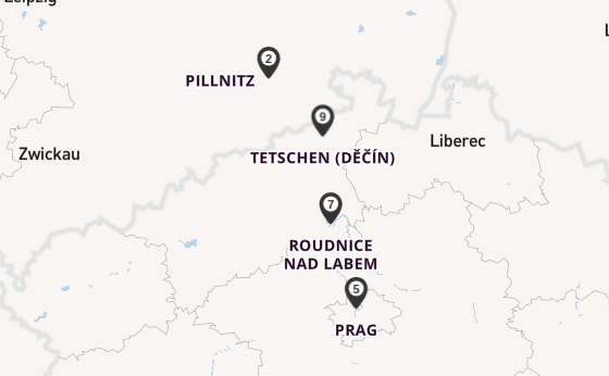 Elbe ab Dresden, Deutschland auf der MS Sans Souci