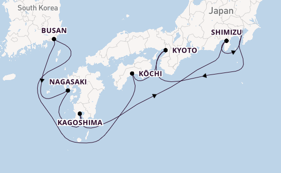 Japan from Australia with the Celebrity Millennium